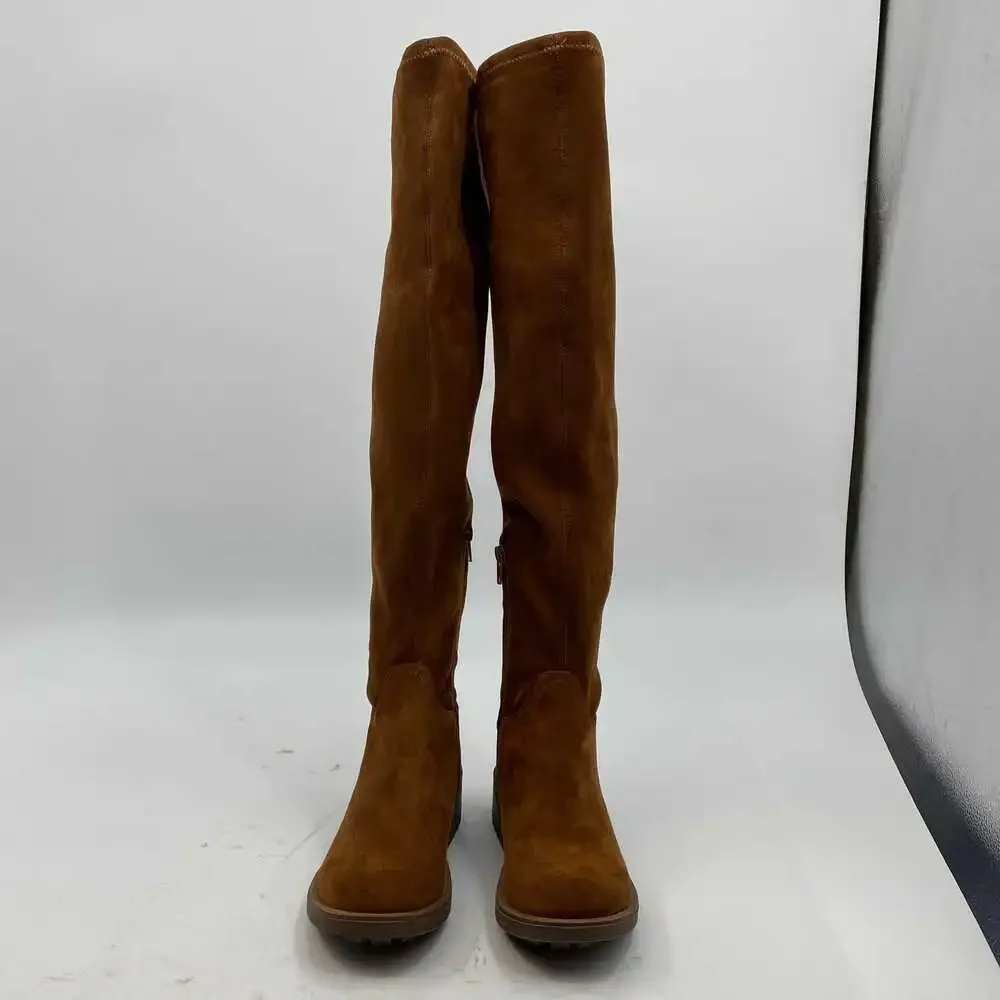 Life Stride Brown Faux Suede Over the Knee Boots | Women’s Size 5